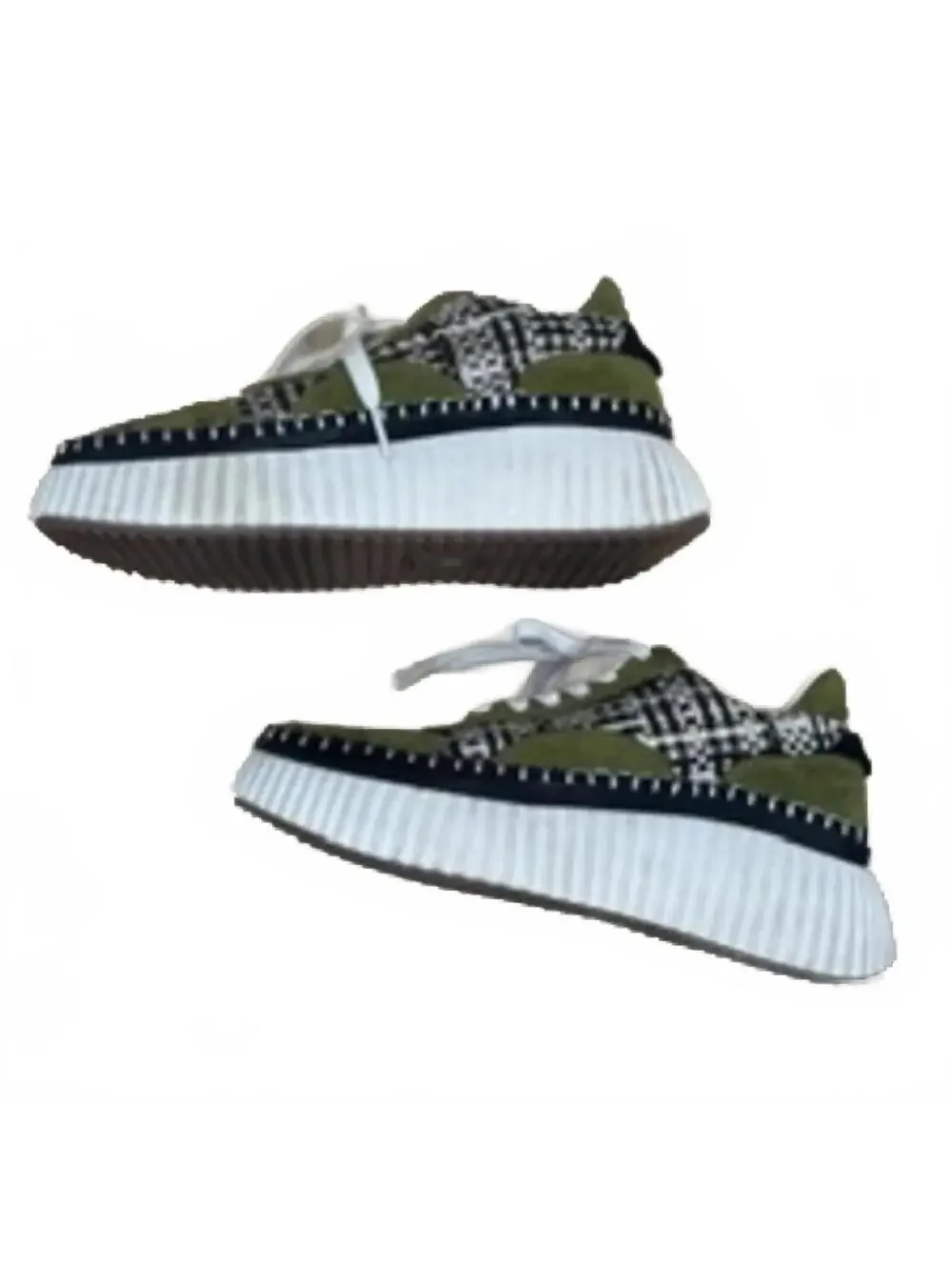 COCONUTS by Matisse Go To Platform Lace Up Women's Green Sneakers Casual Shoes